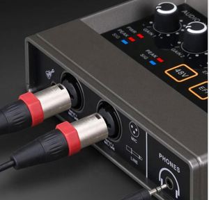 ミニレコーディングUsbオーディオインターフェースポッドキャストマイクミキサープロフェッショナルサウンドカード - Product Image 5