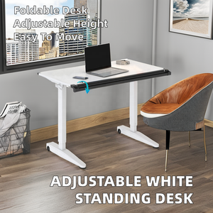 Modern Pneumatic <strong>Simple</strong> <strong>Computer</strong> <strong>Desk</strong> Frame Stand-up Office Furniture Space Saving Mobile Height Adjustable <strong>Desk</strong> Tilt Desktop - Product Image 2