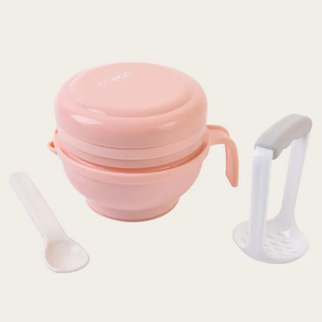 Oem Odm Plastic Pp Babyvoeding Maken Set Voedsel Stamper Grinder Tool Babyvoeding Molen