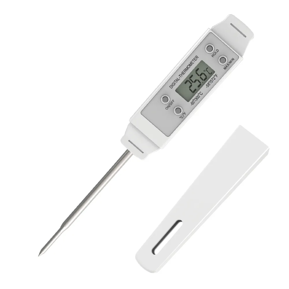 Thermomètre de poche à lecture rapide de type stylo numérique LDT-E9C avec sonde à pointe réduite, y compris une gaine en plastique