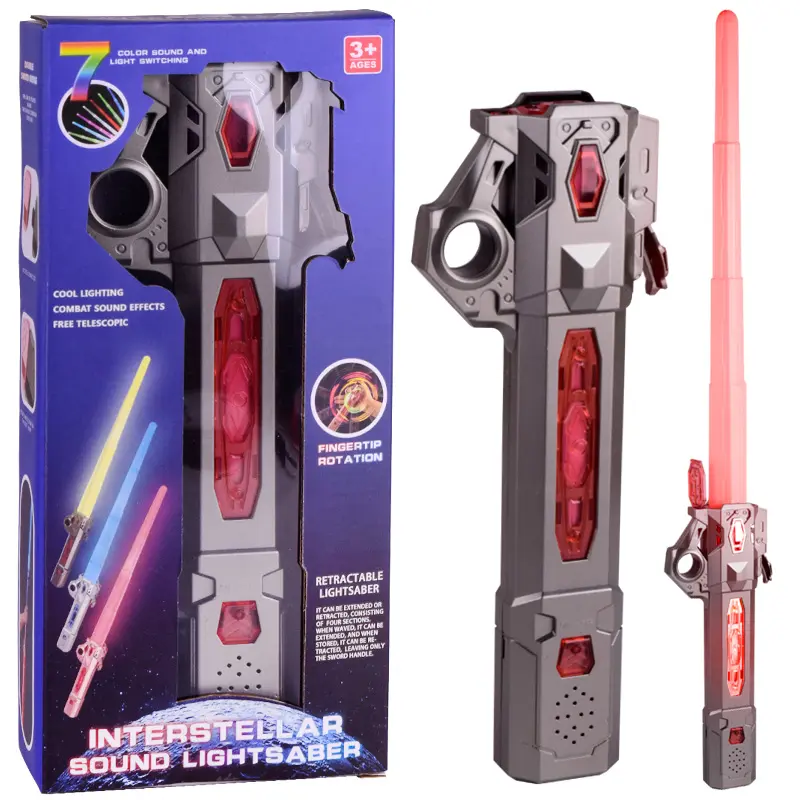 Laser à la mode Flash Stick combat lumineux secouer la main sabre laser 2in1 jouet télescopique épée pour enfants