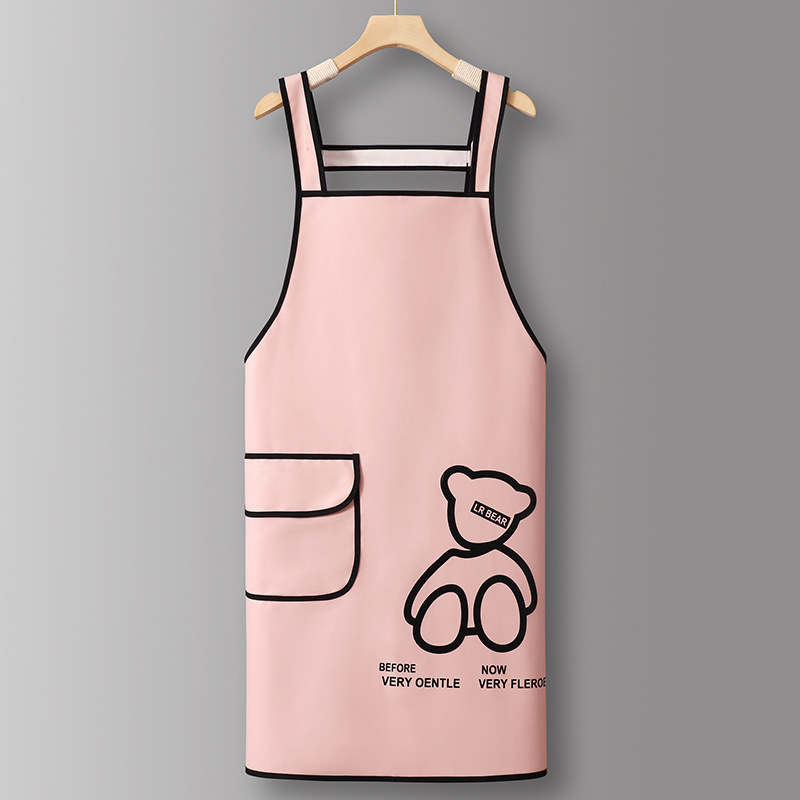 Pink-QF608Strap waterproofPULine bear