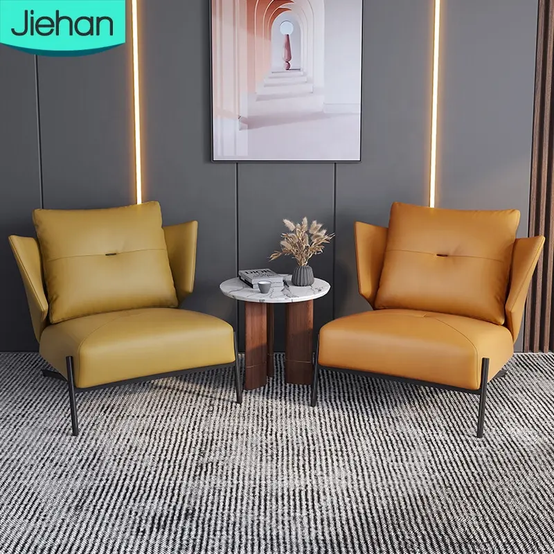 Mueble moderno de cuero para sala de estar, sillón reclinable americano y relajante, cómodo, individual y de lujo