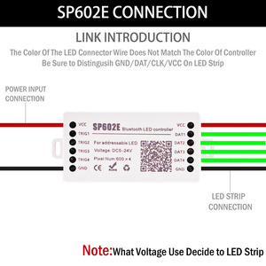 WS2811 WS2812B WS2813 WS2815 Bluetooth Музыка RGBIC SP602E SPI адресуемый умный светодиодный контроллер DC5-24V - Product Image 4