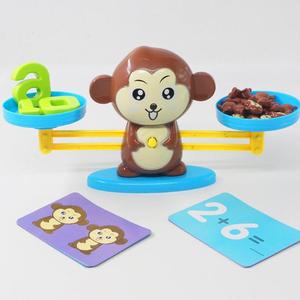 Children's Educational Montessori Math Monkey Digital Balance Scale Toys Penguin Match Balancing <strong>Counting</strong> Number Board Game - Product Image 5