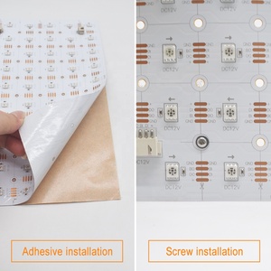 RGB IC Adressierbare LED-Blätter Hintergrund beleuchtete Lichterketten mit RGB-Hintergrund beleuchtung Flexibles weiches LED-Panel in glasfreien Glas optionen - Product Image 4