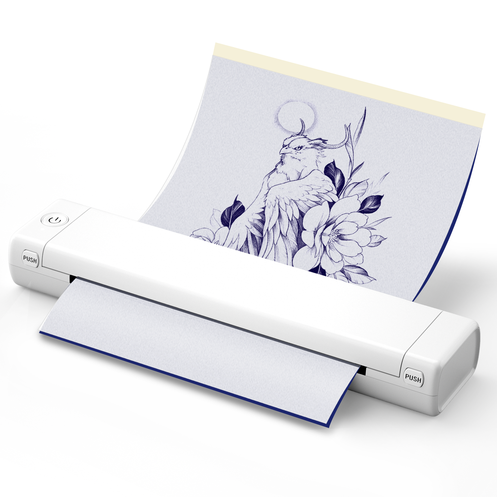 216mm-White Printer -10 hojas de papel de tatuaje