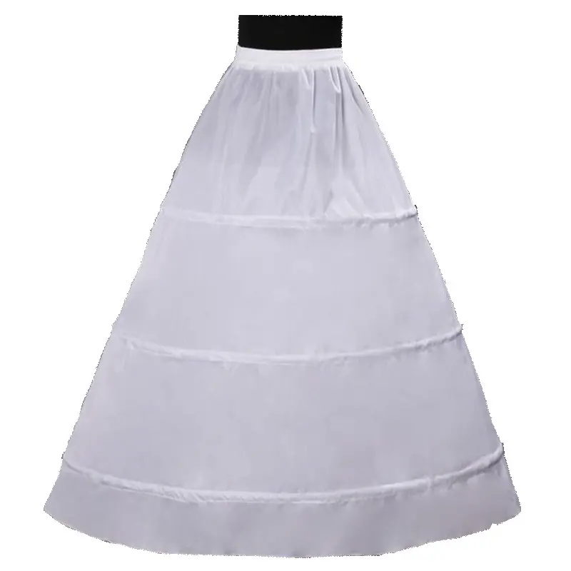 Подъюбник невесты с тремя петлями и эластичным поясом, двойная юбка-обруч для выступлений, подъюбник для свадьбы