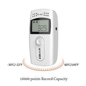 Food Shipping Humidity <strong>Data</strong> Recorder <strong>External</strong> <strong>Sensor</strong> Elitech RC-4HC Multi Use <strong>Temperature</strong> <strong>Data</strong> <strong>Logger</strong> - Product Image 2