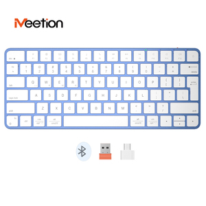 Meetion Ikey K210 Conexión de modo dual Teclado inalámbrico USB Bluetooth para iMac Laptop Computer Tablet-Multi-System Recargable
