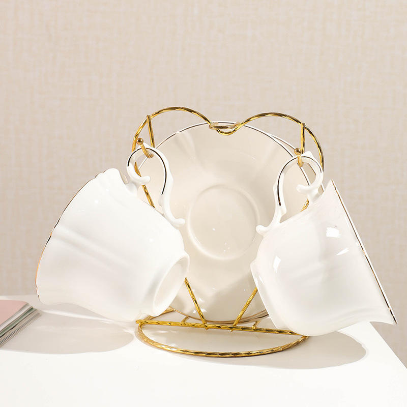 ชุดถ้วยและจานรอง 2 ชิ้น Lotus White