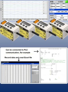 Función de aplicación múltiple de automatización Sensor de Desplazamiento láser de amplio rango de detección analógico digital inteligente Cable de 200mm y 2m - Product Image 5