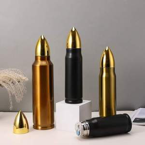 350ml/500ml/1000ml sáng tạo chân không cannonball hình phích cup ngoài trời di động hình viên đạn phích cup tùy biến - Product Image 2