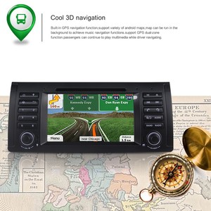 Yeni 3G WiFi 7 inç dokunmatik ekran Android 9.0 2G RAM 16G ROM özel araba radyo DVD OYNATICI GPS Sat nav için BM W E39 E53 M5 - Product Image 2