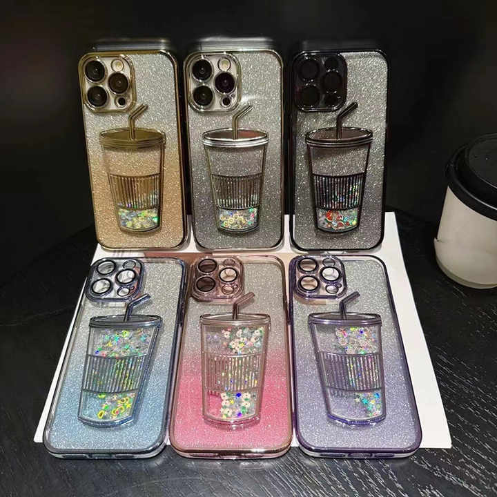 Quicksand Glitter Sand Cell Smart Mobile Phone Case Shell for Realme C53 Back Cover for Redmi 13c for samsung A15