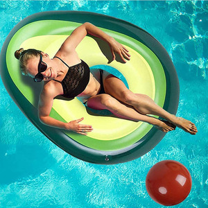 Inflatable Avocado Pool Floatie with Ball Raft Lounge Beach <strong>Floaty</strong> Party <strong>Toys</strong> Pool Float for Kids Adult - Product Image 2