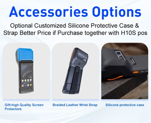 Portable Android 13 POS Protective Silicone Cover 58mm <strong>Printer</strong> Terminal 5.5 Inch Touch Screen NFC USB WIFI for <strong>Tax</strong> Register POS - Product Image 3