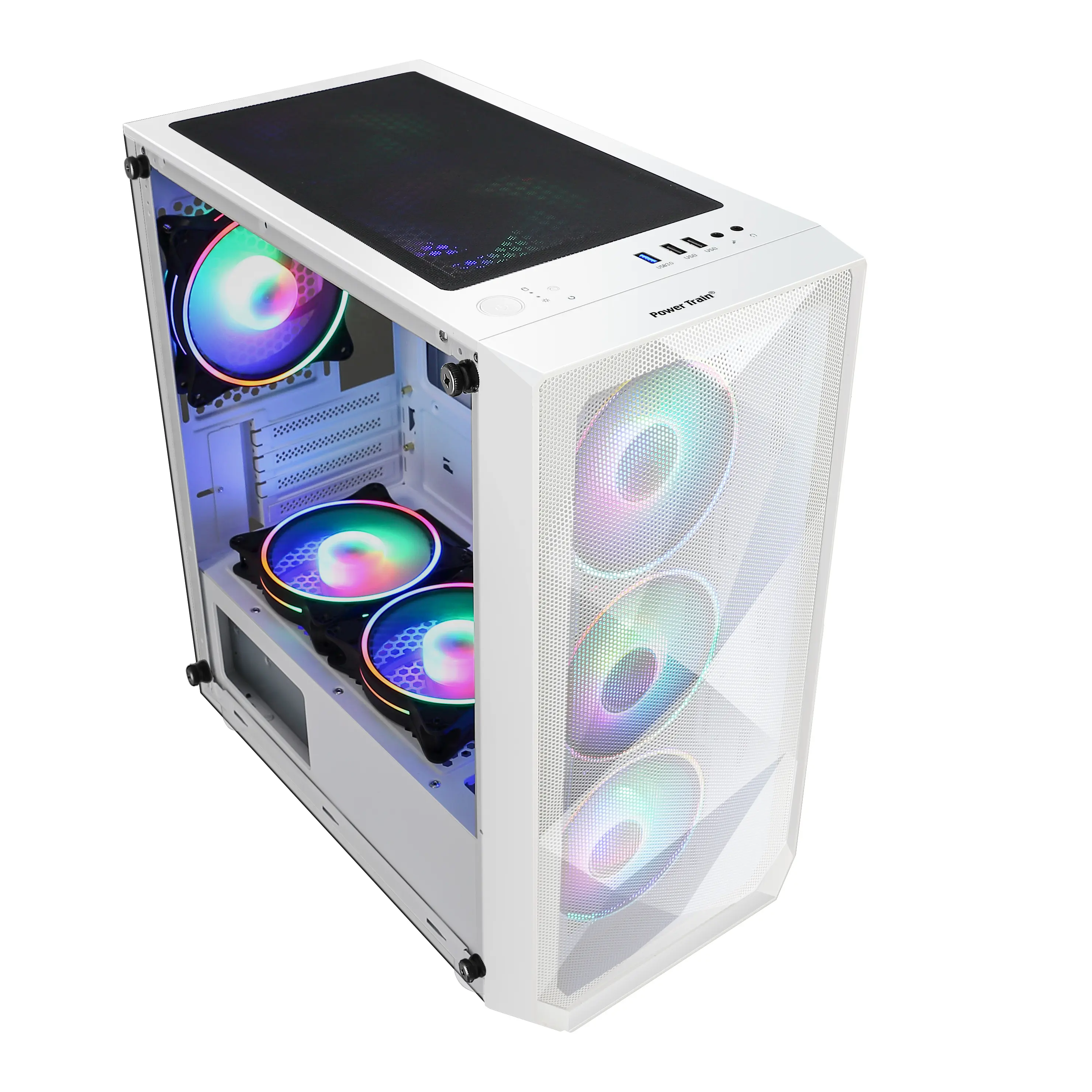 Casing komputer MAtx Wave 2 Gaming Pc Desktop keras baja