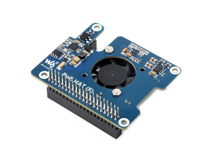 Power Over Ethernet HAT (F) per Raspberry Pi 5, ad alta potenza, ventola di raffreddamento a bordo, con dissipatore di calore, supporta 802.3af/alla rete - Product Image 2