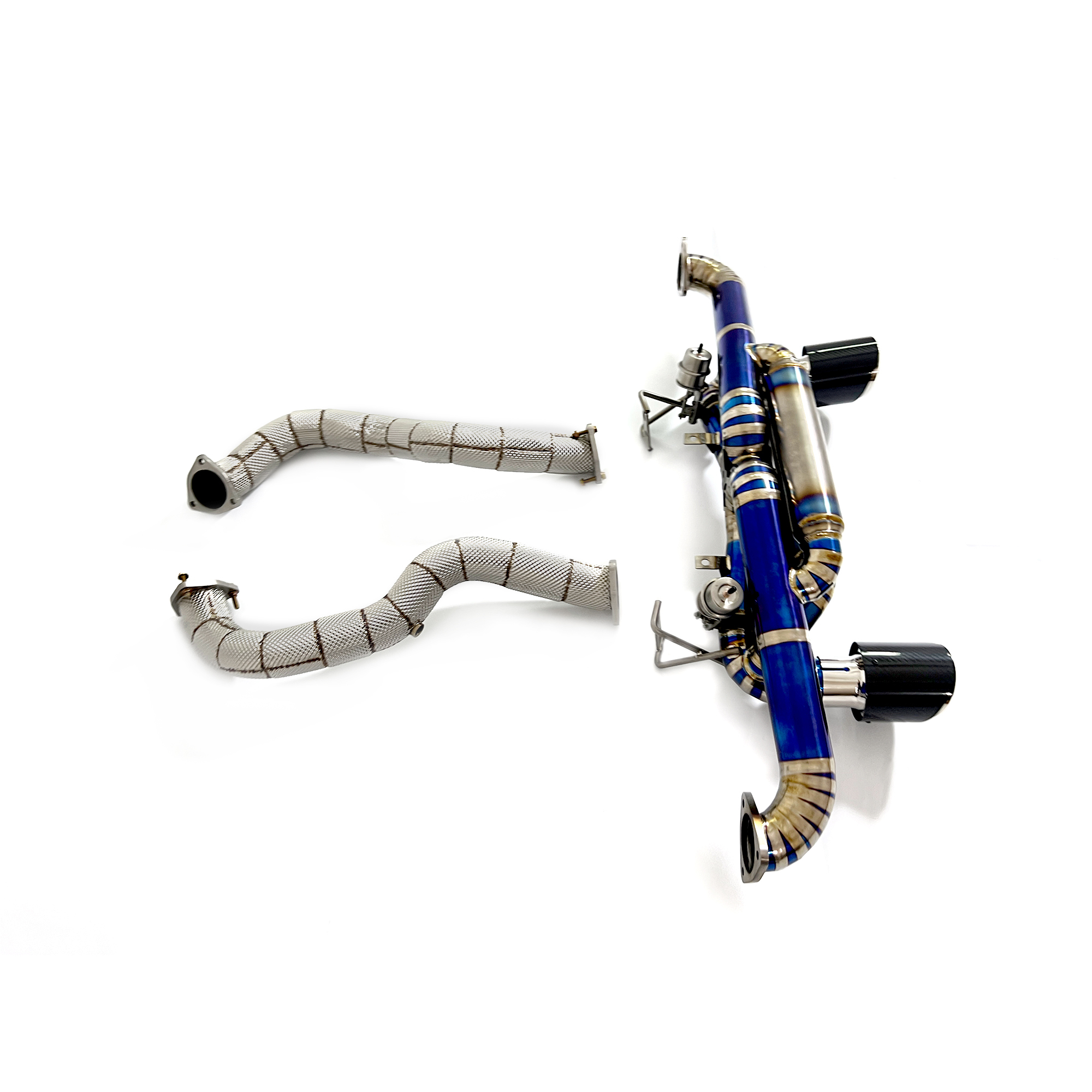 downpipe + catback de titanio