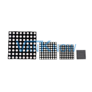 LED Dot Matrix Light Display 16-polig 8x8 3mm Rot Common Cathod Common Anode Matrix Light Display für Arduiino AVR 1588BS
