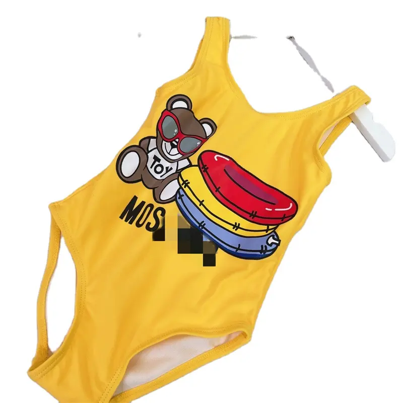 2022 costume da bagno personalizzato per bambini con lettere di marca costume da bagno intero e in due pezzi per bambine con motivi di lusso