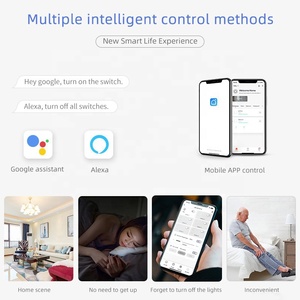 India Standard controllo app Zigbee luce ventola presa a parete combinazione di vetro 16A interruzione di corrente funzione timer di memoria - Product Image 5