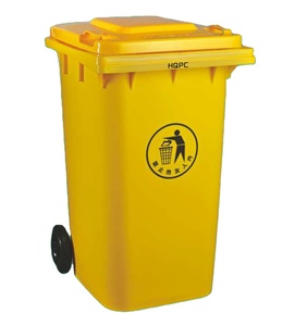 240 litre HDPE plastik Wheelie yeşil çöp kutusu ayakta yapı geri dönüşüm çöp tenekesi tekerlekler çöp kovası ile - Product Image 4