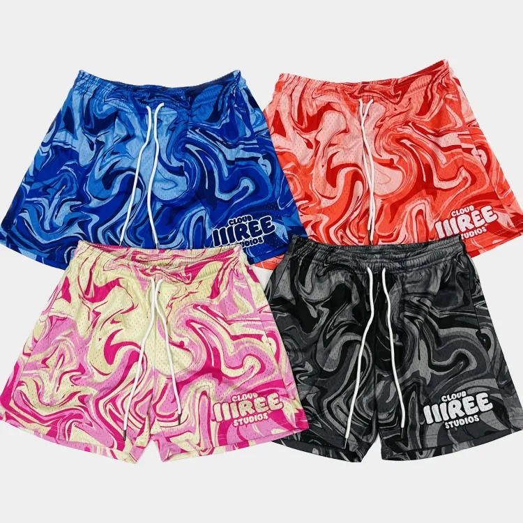 Custom Logo Mannen Gym Korte Lege Sport Jogger Swim Strand Man Zomer Mesh Korte Sweatshorts Broek Voor Mannen Zweet Short