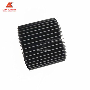 Circular Cob Smd Led Heat Sink <strong>50mm</strong> Round Led Radiator Extruded Aluminium Black <strong>Heatsink</strong> - Product Image 4