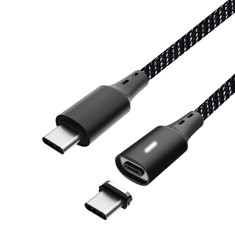 Cable negro del USB C a C