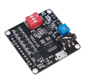 Módulo de reproducción de voz F5WL con control de puerto serie de disparo de 5W, con 4MB de almacenamiento Flash, reproductor de música MP3 para Arduino - Product Image 1