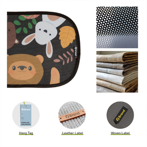 Customized <strong>Pattern</strong> Static <strong>Cling</strong> Car Side Window Sunshade Blocker Foldable UV Rays Protection Baby Car Window <strong>Cling</strong> Sun Shade - Product Image 4