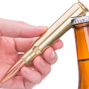カスタム刻印ロゴ金属弾丸ヘッド型栓抜きキーホルダーキーホルダー - Product Image 6