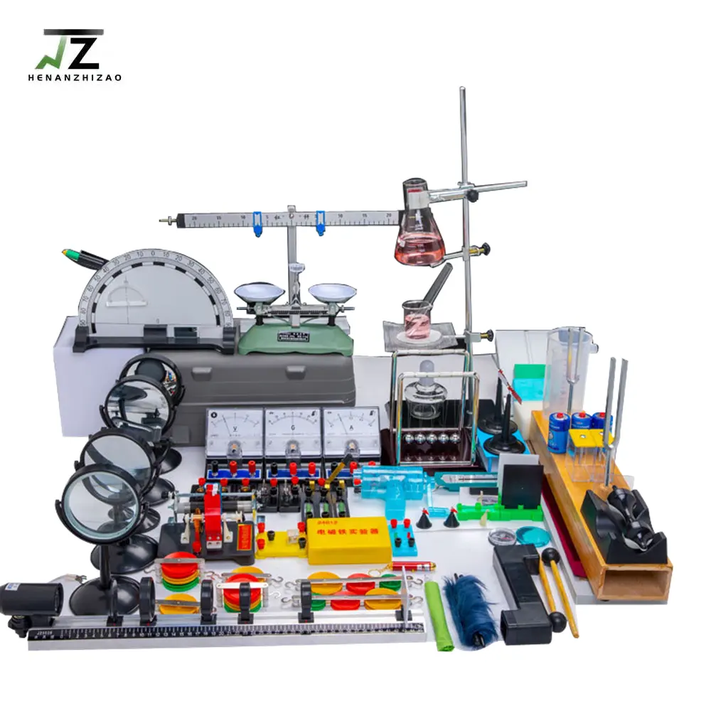 Kit completo de instrumentos de laboratorio, conjunto de instrumentos de física para Escuela Media