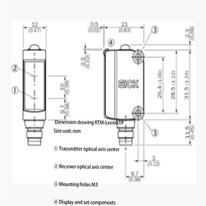 用于机械设备的SICK专用色标传感器KTM-LN227A1P 1105915检测传感器 - Product Image 5