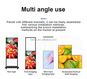 Benshi 2500 Nits 43 "Android 4k рекламный экран Digital Signage и дисплеи высокой яркости windows ЖК-дисплей меню