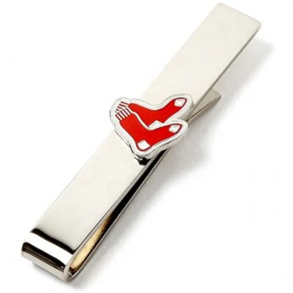 Groothandel Custom Mode Blanco Glanzend Verzilverd Manchetknoop Tie Pin Bar Clip Zacht Emaille Stropdas Clip Voor Mannen