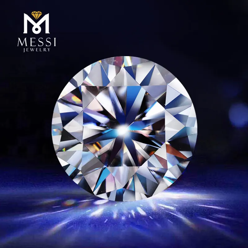 메시 보석 최고 품질의 돌 VVS DEF 도매 가격 화이트 라운드 브릴리언트 컷 느슨한 다이아몬드 moissanite