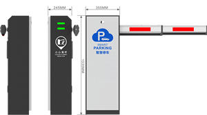 Barriera stradale auto attrezzature barriere cancello sicurezza 6m braccio portone barriera manuale - Product Image 4