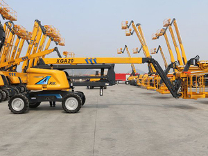 中国を代表する空中作業機器: XGA20ホイールクレーンブームリフト伸縮式作業プラットフォーム、16m <span class=keywords><strong>20m</strong></span>リーチ