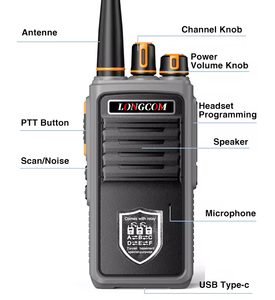 With Automatic <strong>Networking</strong> Multi-Level <strong>Connection</strong> and <strong>Type</strong>-C Charging D-380 Air Band Feature Long Range Handheld Walkie Talkie - Product Image 5