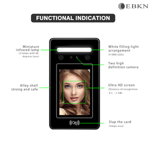 WIFI biometrico presenza di impronte digitali Hikson face sistema di controllo accessi biometrico - Product Image 2