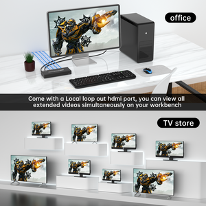 ตัวแยกตัวแยก HDMI 4K 60Hz ผ่าน Ethernet 1x4, MT-VIKI 1 ใน 4 ออกตัวแยก HDMI ผ่าน Cat6 POC + ห่วง 70M - Product Image 5