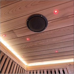 Moderno tradizionale 2-persona Hemlock legno commerciale Sauna a infrarossi umido a vapore secco di alta qualità pannello di controllo del Computer - Product Image 2