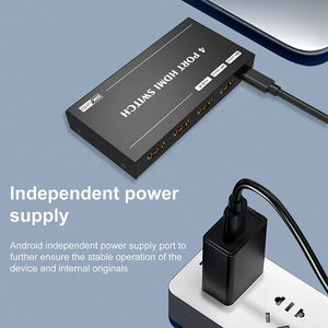 UHD HDR 8K 60Hz 4K 120Hz 3D 4 Port <strong>HDMI</strong> Switch 8K 2.1 <strong>HDMI</strong> 4x1 <strong>HDMI</strong> Switch Switcher 4 in 1 Out <strong>Adapter</strong> With Remote Control - Product Image 5