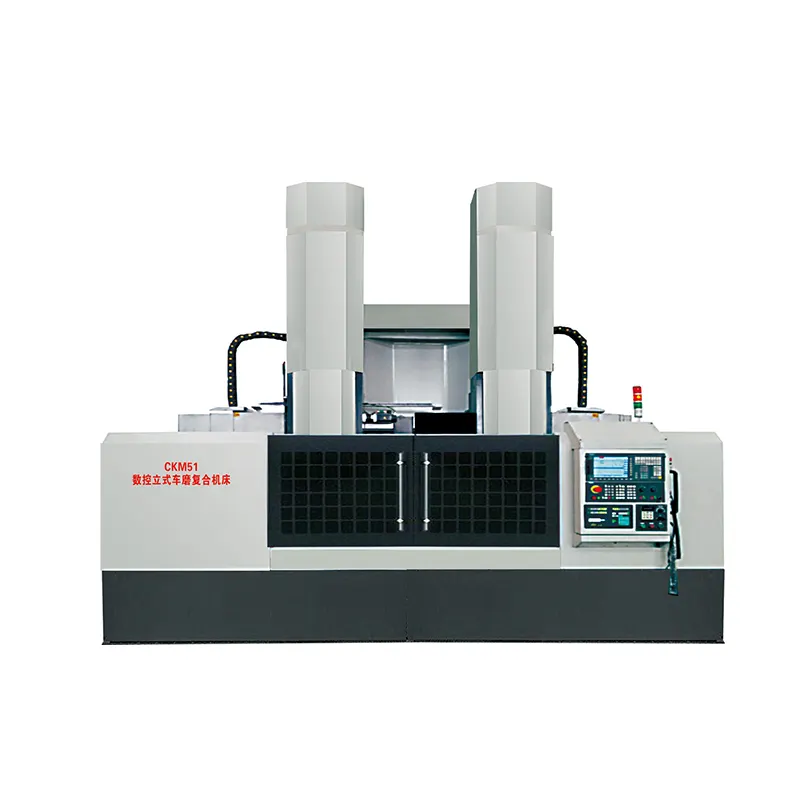 Máquina-ferramenta integrada para torneamento e retificação CKM5116 CNC, preço de fábrica, torno vertical