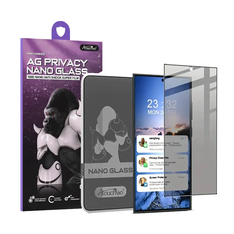 Atb 100d Nano Glas Voor Samsung S24 Ultra Keramische Matte Privacy Screen Protector