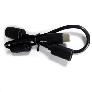 Toptan özel dayanıklı korumalı USB Typc C erkek çift ferritler ile USB-C kadın kordon kablosu - Product Image 5