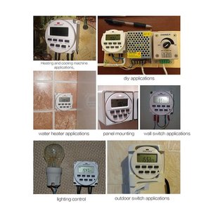 TM618H DC 12V 24V AC 110V 120V 220V 230V Volt di Tensione di Uscita Digitale 7 giorni Settimanale Timer Programmabile Interruttore A Tempo Relè di Controllo - Product Image 5